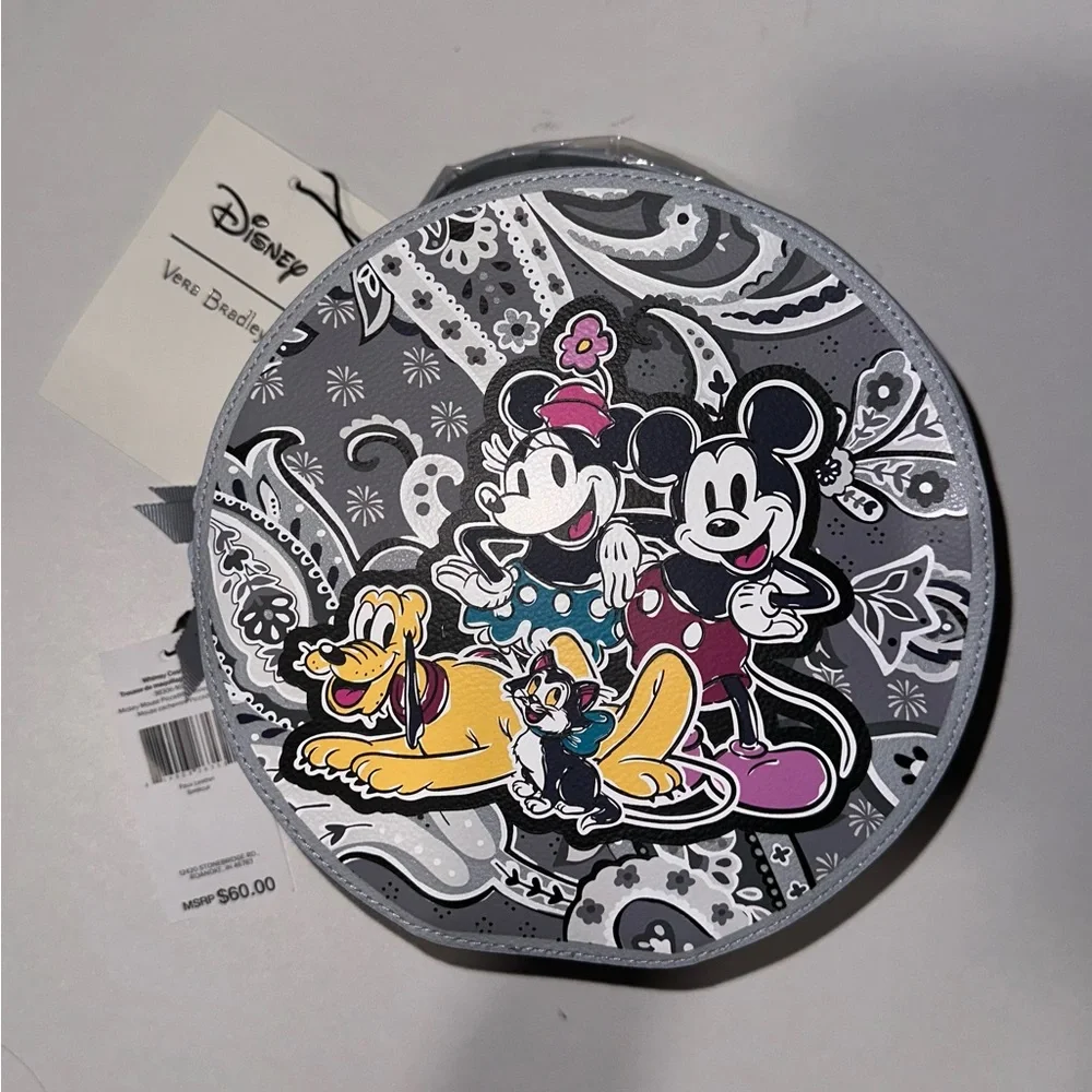 Vera Bradley Disney Mickey Mouse Whimsy Cosmetic Bag | Piccadilly Paisley | NWT